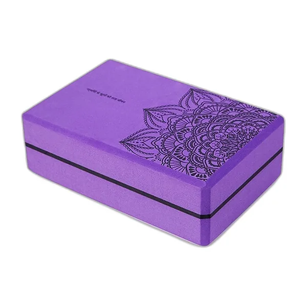 Bloc de yoga en mousse EVA, motif mandala — vue 3