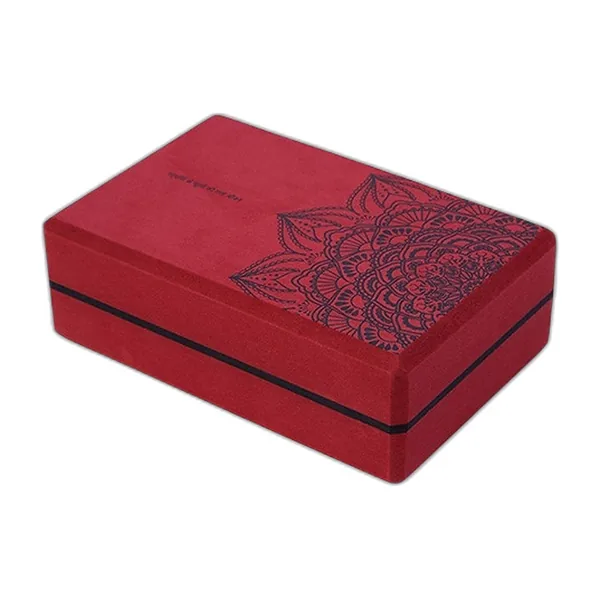 Bloc de yoga en mousse EVA, motif mandala — vue 4