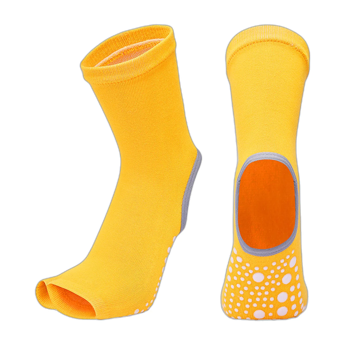 Chaussettes de yoga antidérapantes à orteils séparés — photo 4 sur 4