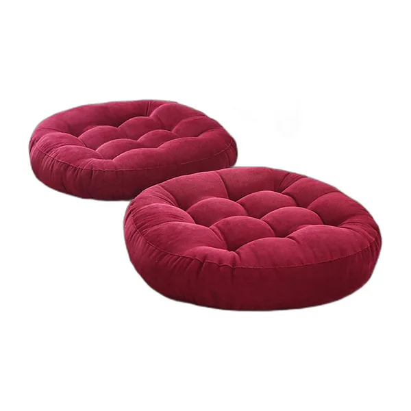 Coussin de sol rond capitonné, 42 cm — vue 2