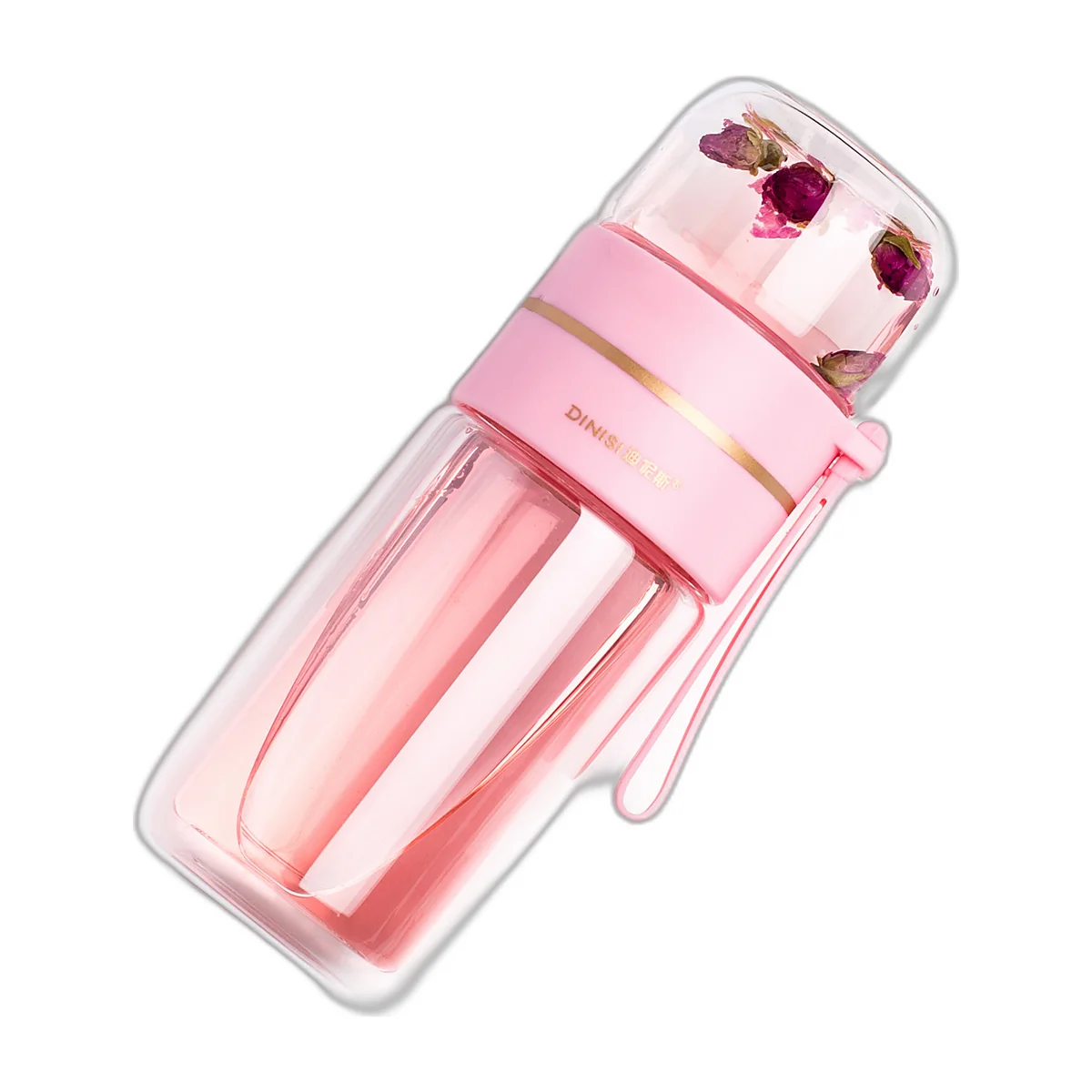 Gourde à thé en verre double paroi avec filtre inox, 400 ml — photo 5 sur 6