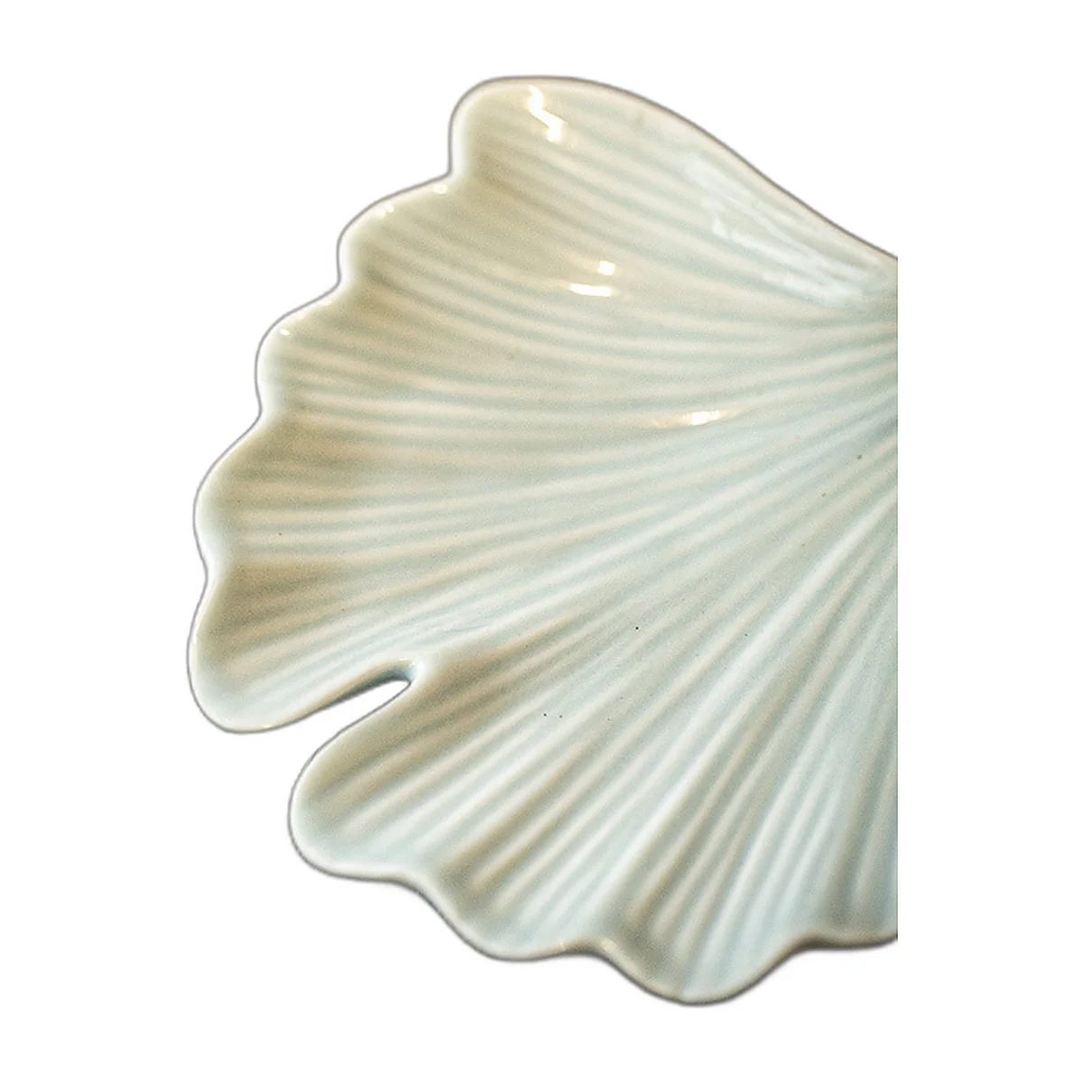 Porte-encens feuille de ginkgo en céramique, 11,5 cm — photo 5 sur 6