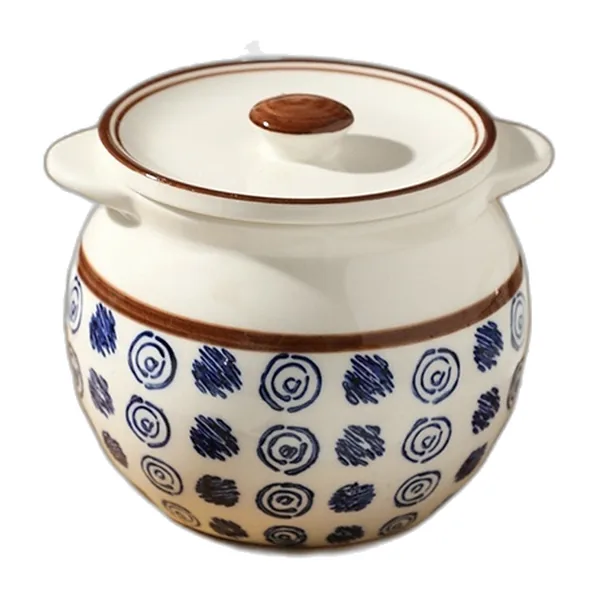 Pot en céramique à couvercle 700 ml, pour ghee ou épices — vue 2