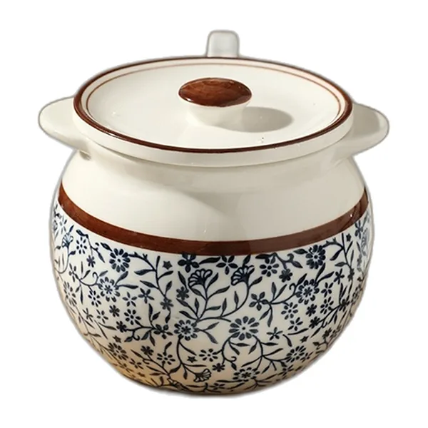 Pot en céramique à couvercle 700 ml, pour ghee ou épices — vue 3