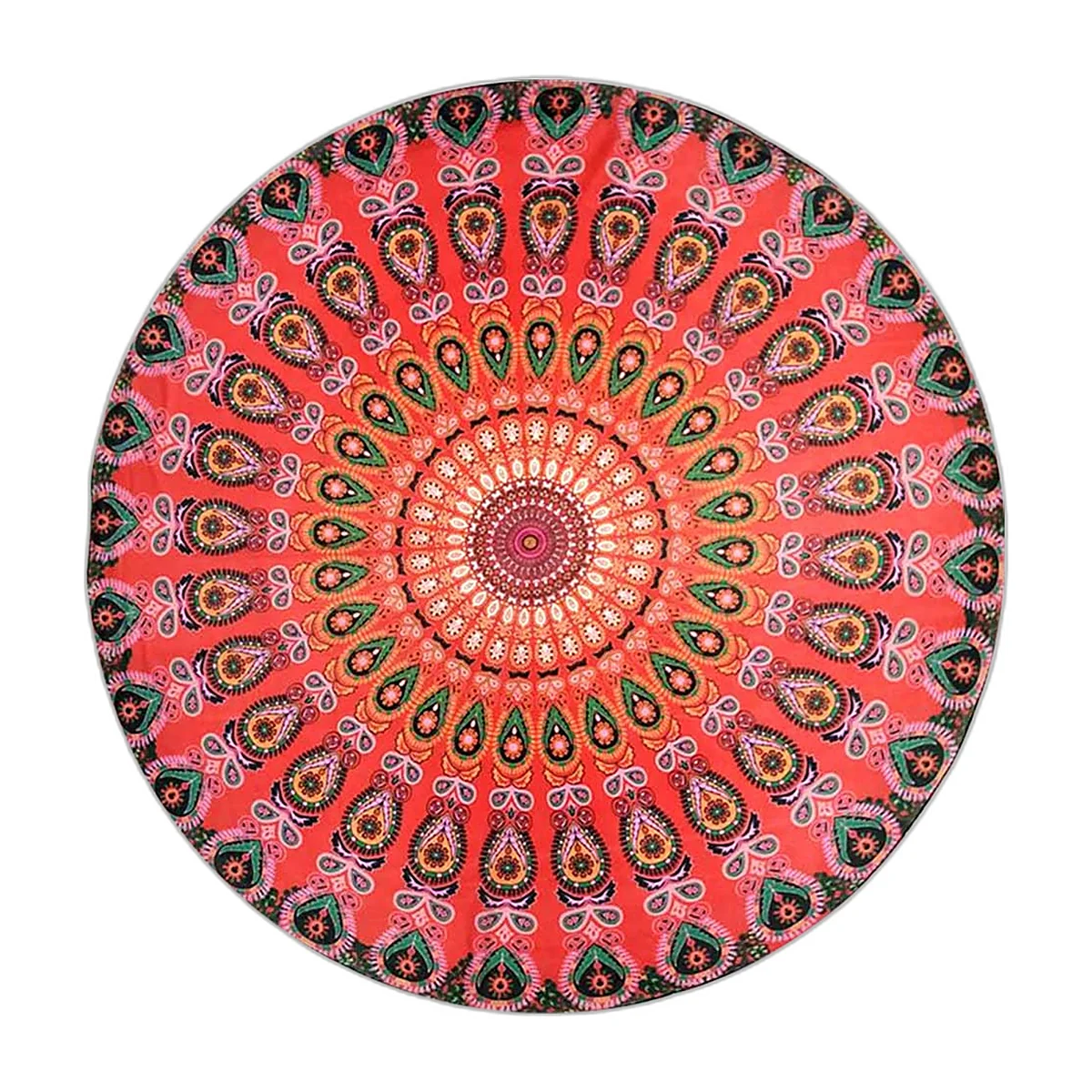 Tenture ronde mandala 150 cm, tapis de sol ou décor mural — photo 4 sur 4